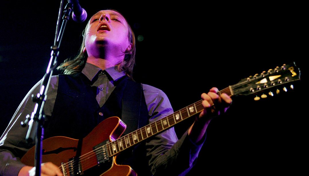 Win Butler durante o Tim Festival 2005 em SP