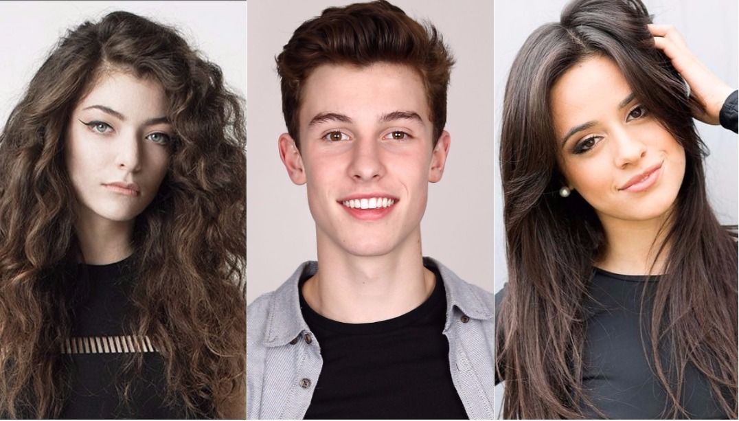 Lorde, Shawn Mendes e Camila Cabello