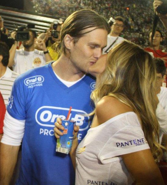 Gisele Bündchen e Tom Brady: amor no Carnaval