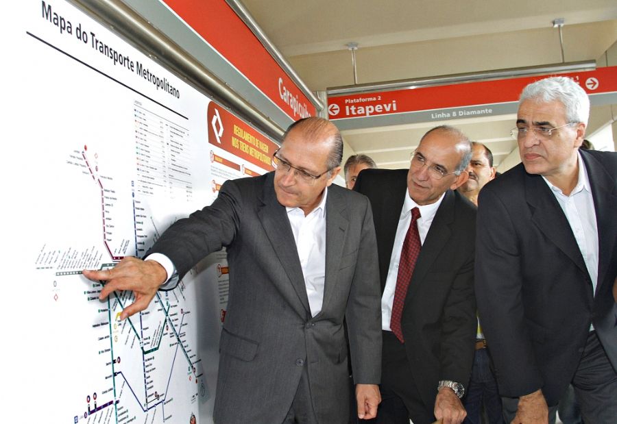 Alckmin e Jurandir falaram sobre a expansão do Metrô durante inauguração de estação da CPTM 