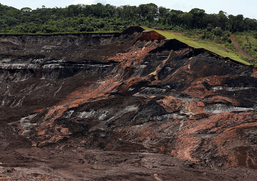 Visão da barragem da Vale após rompimento em Brumadinho, Minas Gerais Adriano Machado/Reuters