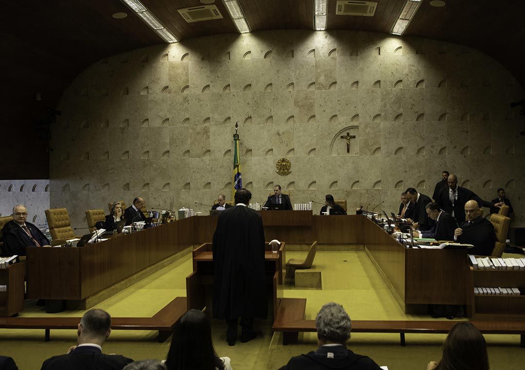 A vista do plenário do STF, em Brasília Reuters