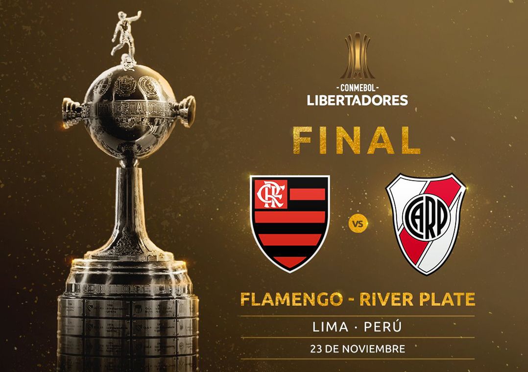Flamengo e River se enfrentam na capital peruana no dia 23 / Divulgação