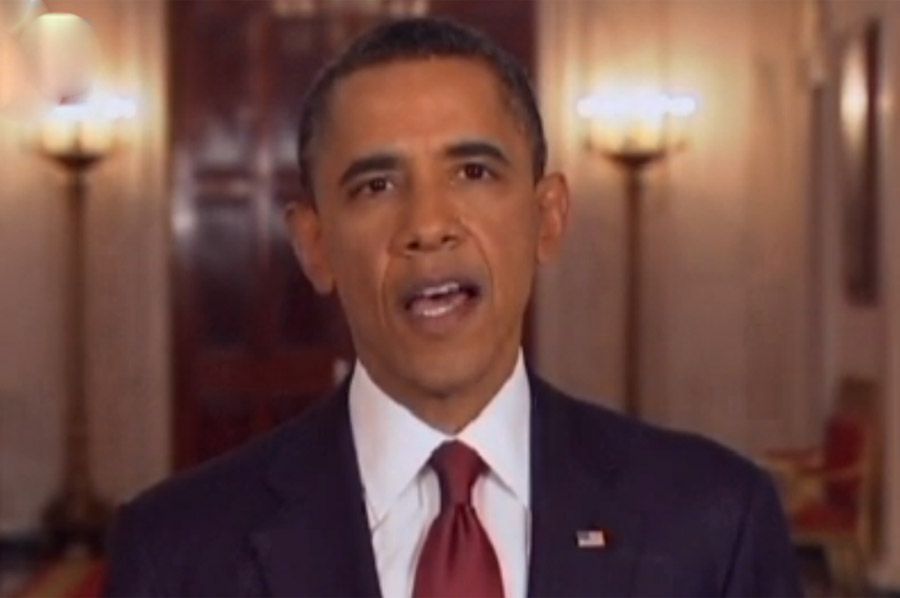 Presidente Barack Obama fez o pronunciamento pela televisão