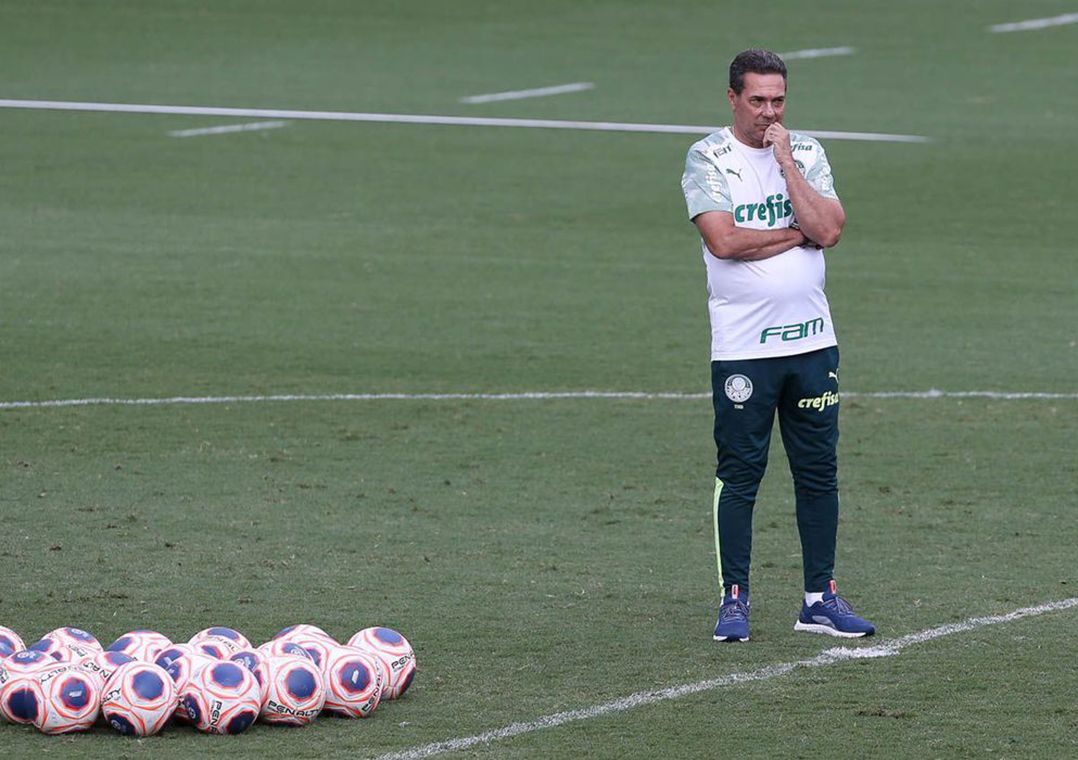 Luxemburgo na época que comandava o Palmeiras Divulgação/Palmeiras/Cesar Greco