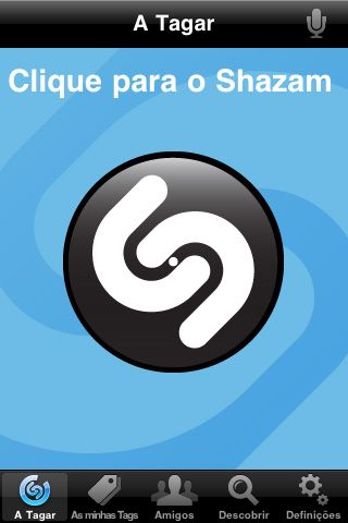 O Shazam é um aplilcativo para iPhone e Android