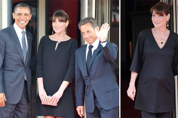 Barack Obama, Carla Bruni e Nicolas Sarkozy