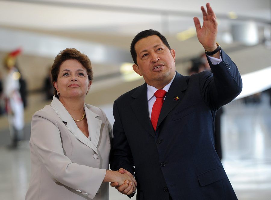 Dilma e Chávez se encontraram na manhã de hoje em Brasília