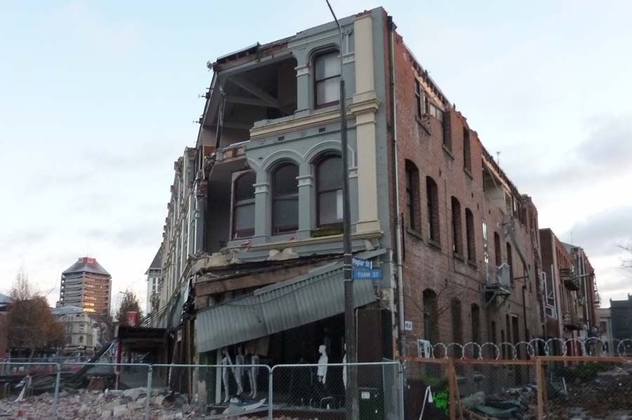 Vários edifícios foram danificados após terremoto na Nova Zelândia 