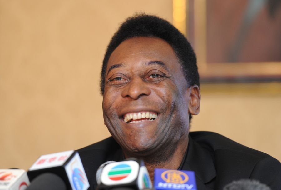 Pelé é o atual embaixador da Copa 2014 / Mike Clarke/AFP