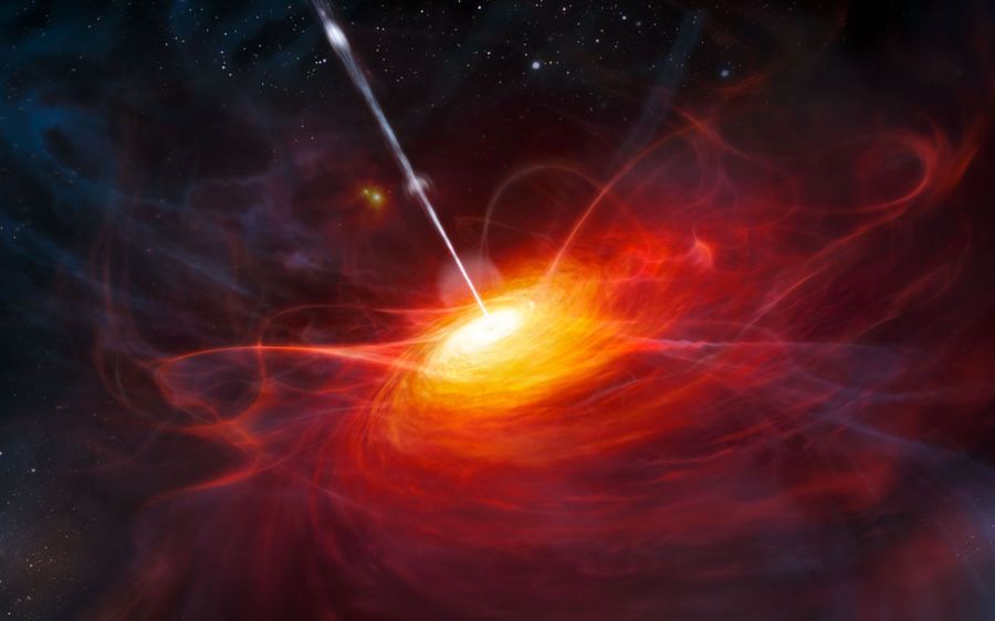 Imagem do quasar ULA J1120+0641 / Foto: Reprodução/ESO 