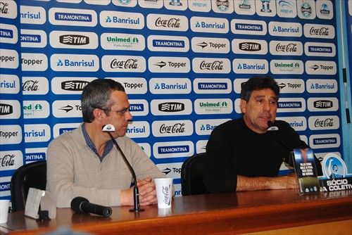 Renato Gaúcho se emocionou ao se despedir do Grêmio / Foto: Divulgação/Grêmio