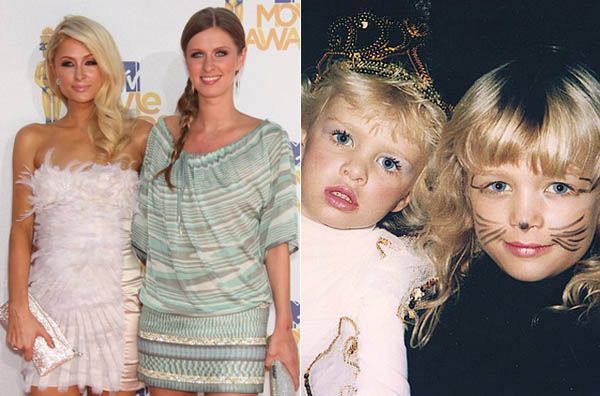 Nicky e Paris Hilton já gostavam de se arrumar quando crianças