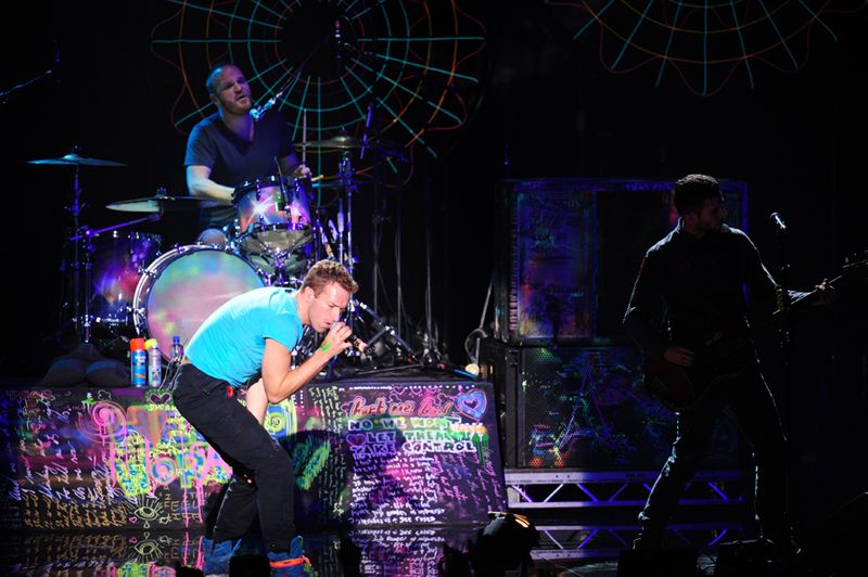 A banda Coldplay agitou o público da premiação
