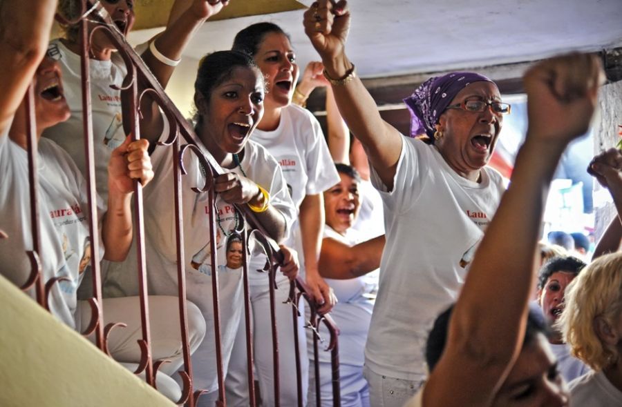 Damas de Branco protestam contra o governo cubano  / AFP Photo/ Aldalberto Roque