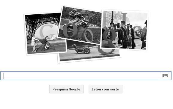 Doodle homenageia cem anos de Robert Doisneau  / Reprodução/Google