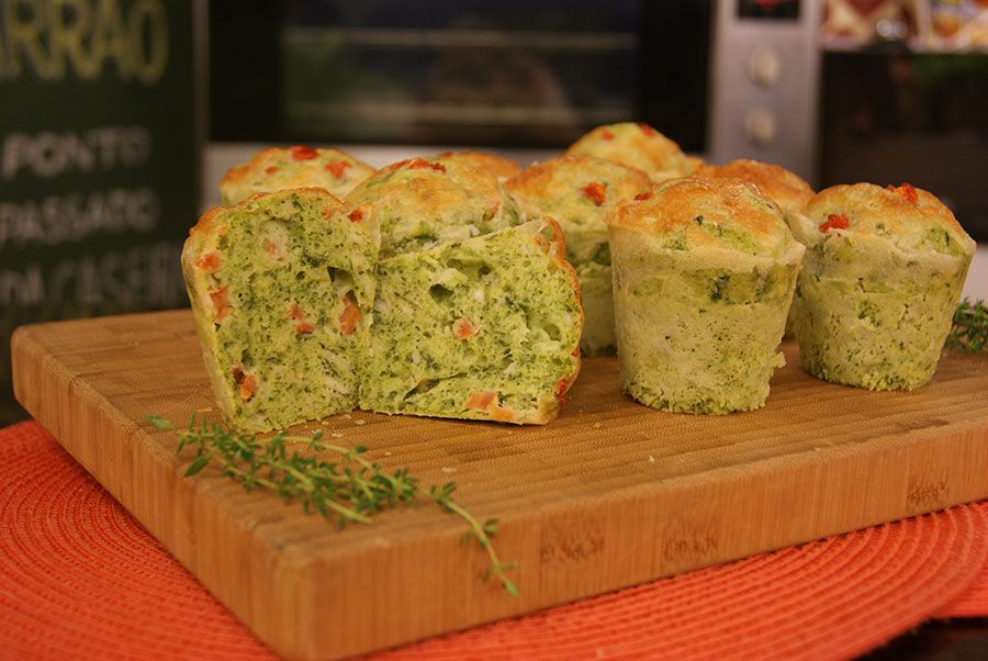 Muffin de Espinafre e Queijo