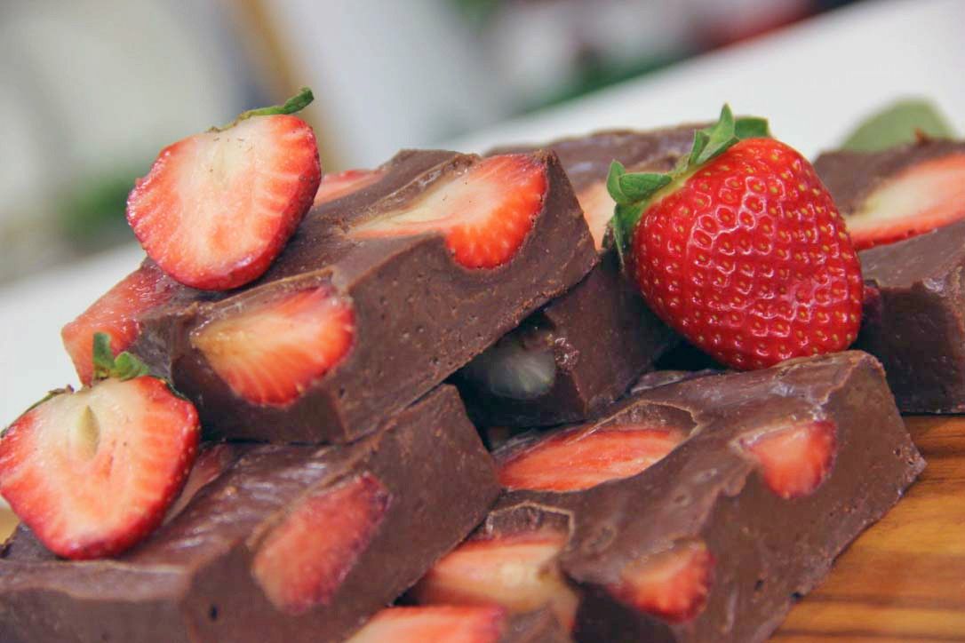 Fudge de Morango | Band Receitas