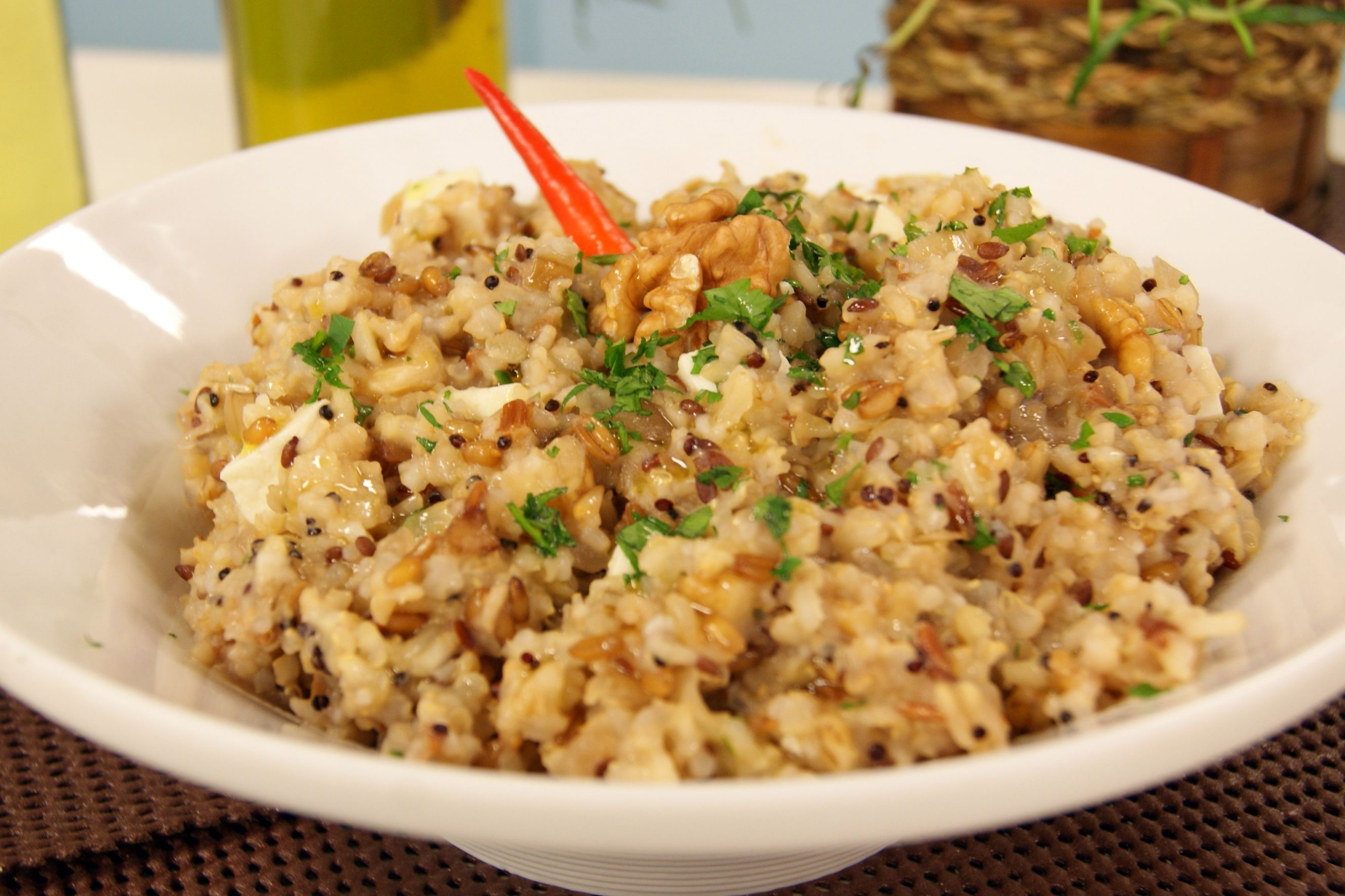 Risoto Integral com Nozes | Band Receitas