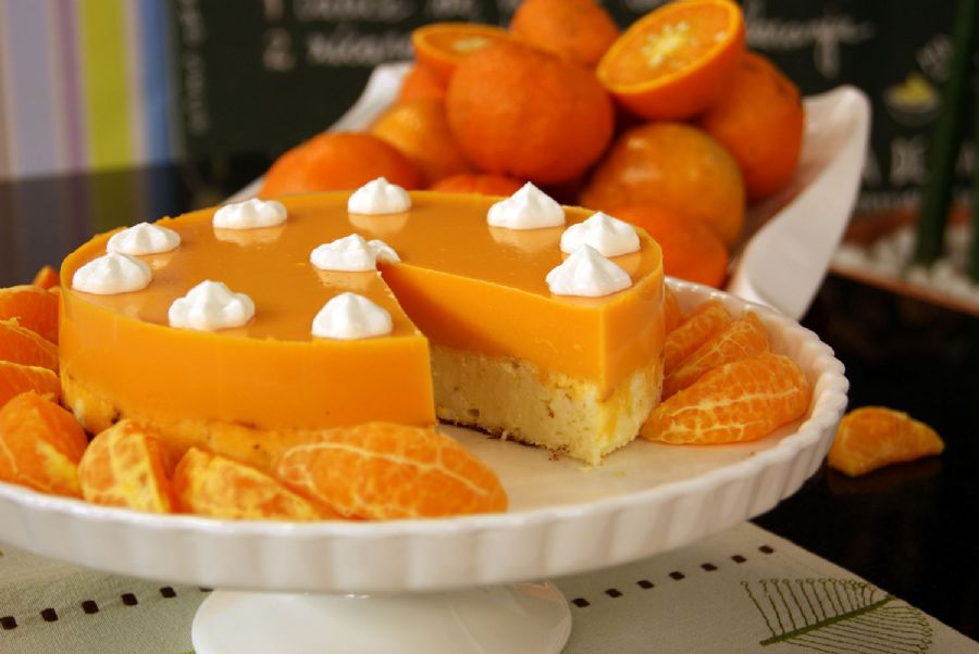 Torta Diet de Ricota e Tangerina | Band Receitas
