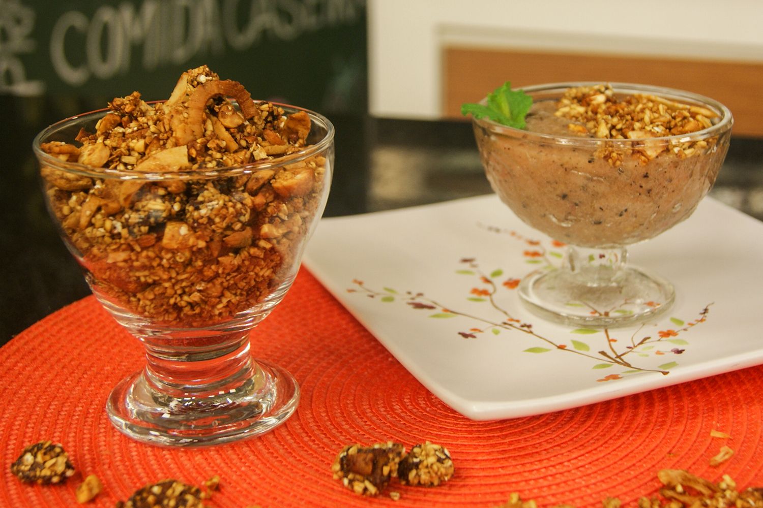Granola Doce e Sorvete de Pitaya | Band Receitas