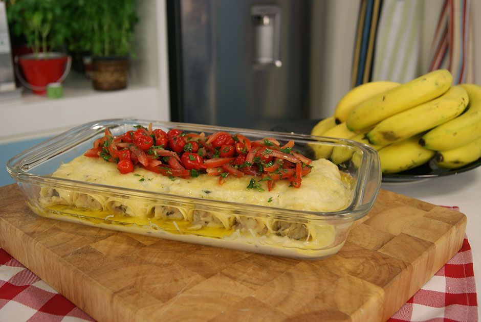 Canelone de Palmito e Banana | Band Receitas