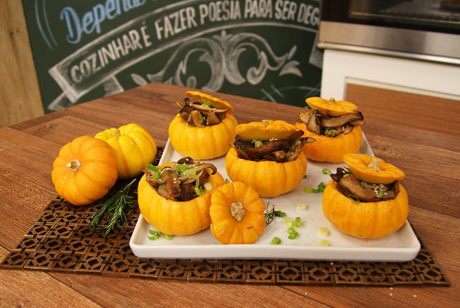 Mini Abóboras com Shitake | Band Receitas