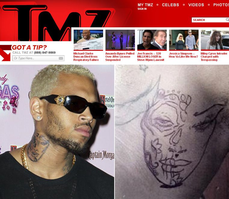 Chris Brown gera dúvidas com nova tattoo Notícias