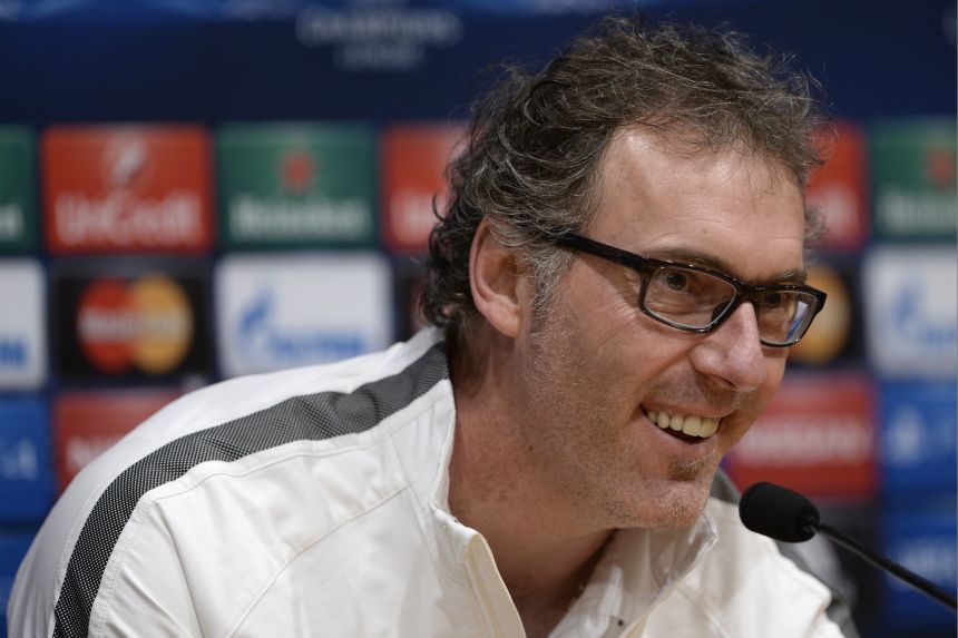 Laurent Blanc dirige o PSG contra o Barça, nesta quarta Josep Lago/AFP