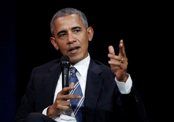 Barack Obama durante evento em Paris