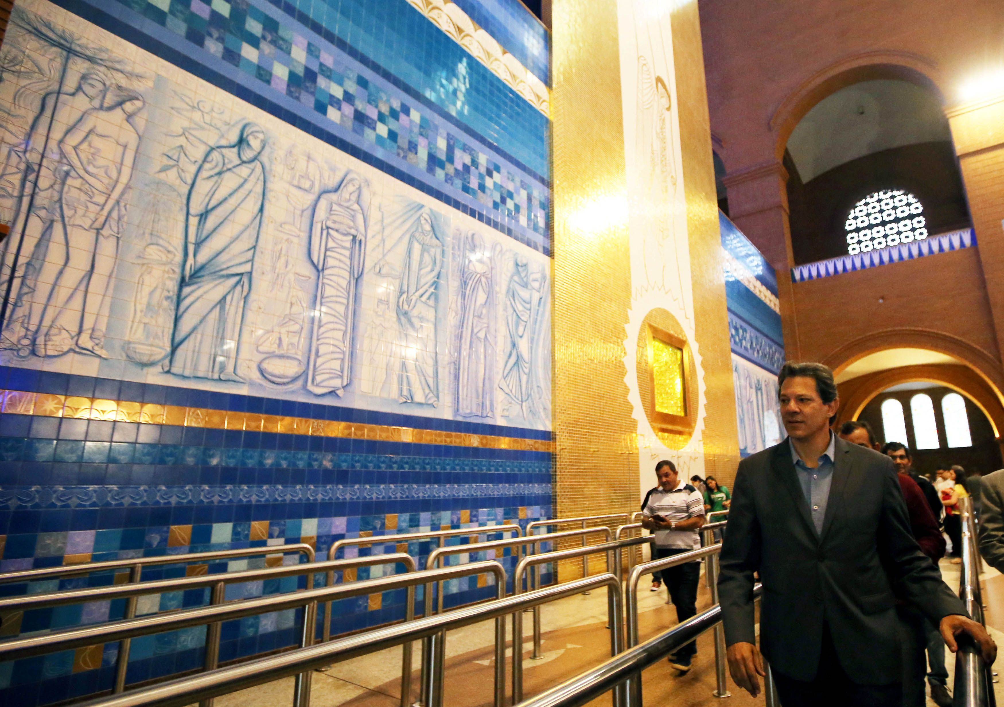 Haddad Visita Santu rio De Nossa Senhora Aparecida Band Elei es