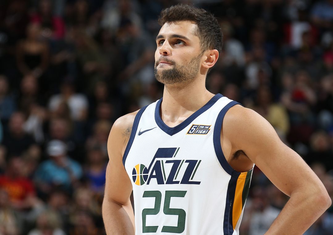 Raulzinho disputou 199 jogos no Utah Jazz, sendo 54 como titular Reprodução/Instagram