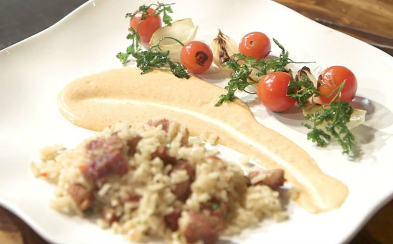 Arroz Carreteiro com Aïoli de Pimentão Tostado | Band Receitas