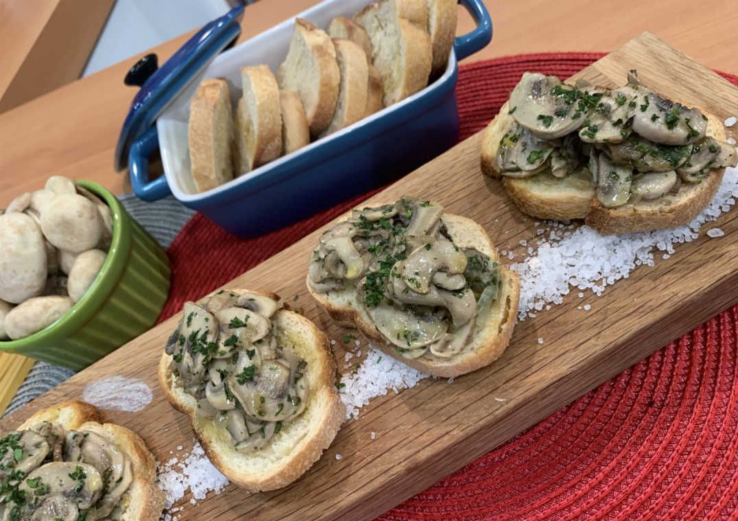 Bruschetta de cogumelos | Band Receitas
