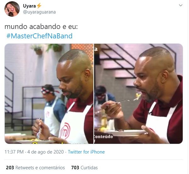 Marcos do MasterChef comenta memes sobre ele no Twitter
