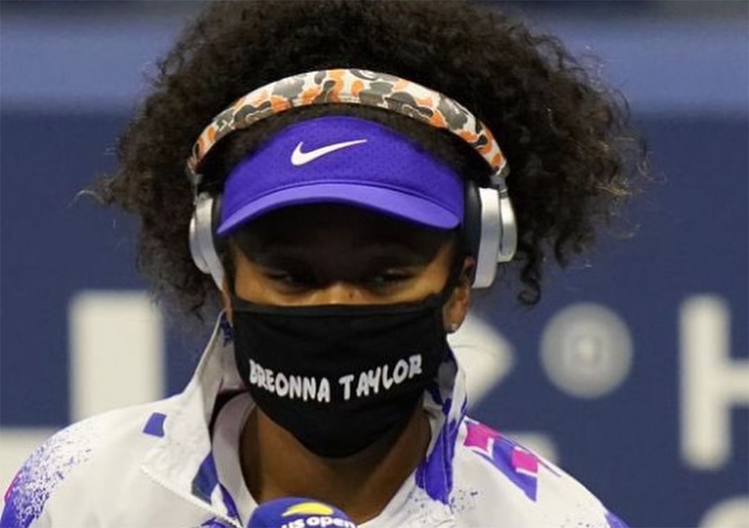 Osaka usa máscaras com nomes de vítimas de racismo no Aberto dos Estados Unidos