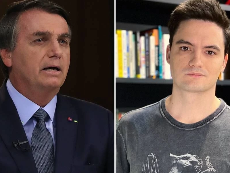 Jair Bolsonaro e Felipe Neto são os brasileiros entre os mais influentes do mundo Divulgação